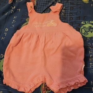 Y2k Style Harley-Davidson Baby Pink Quilted Romper Girls Embroidery Born To Ride